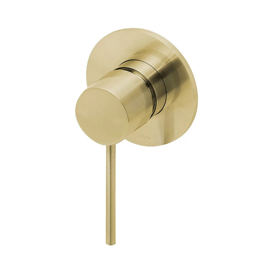 Vivid Slimline SwitchMix Wall/Shower Mixer Brushed Gold (Complete Kit)