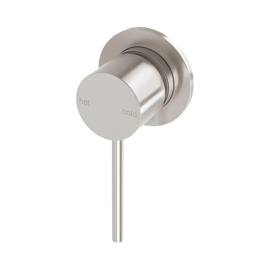 Phoenix Vivid Slimline Switchmix Shower Wall Mixer 60Mm Backplate Fit Off Kit Brushed Nickel