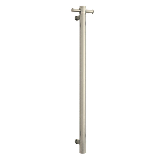 Brushed Nickel Thermorail Heated Rail 240V | Vertical Single