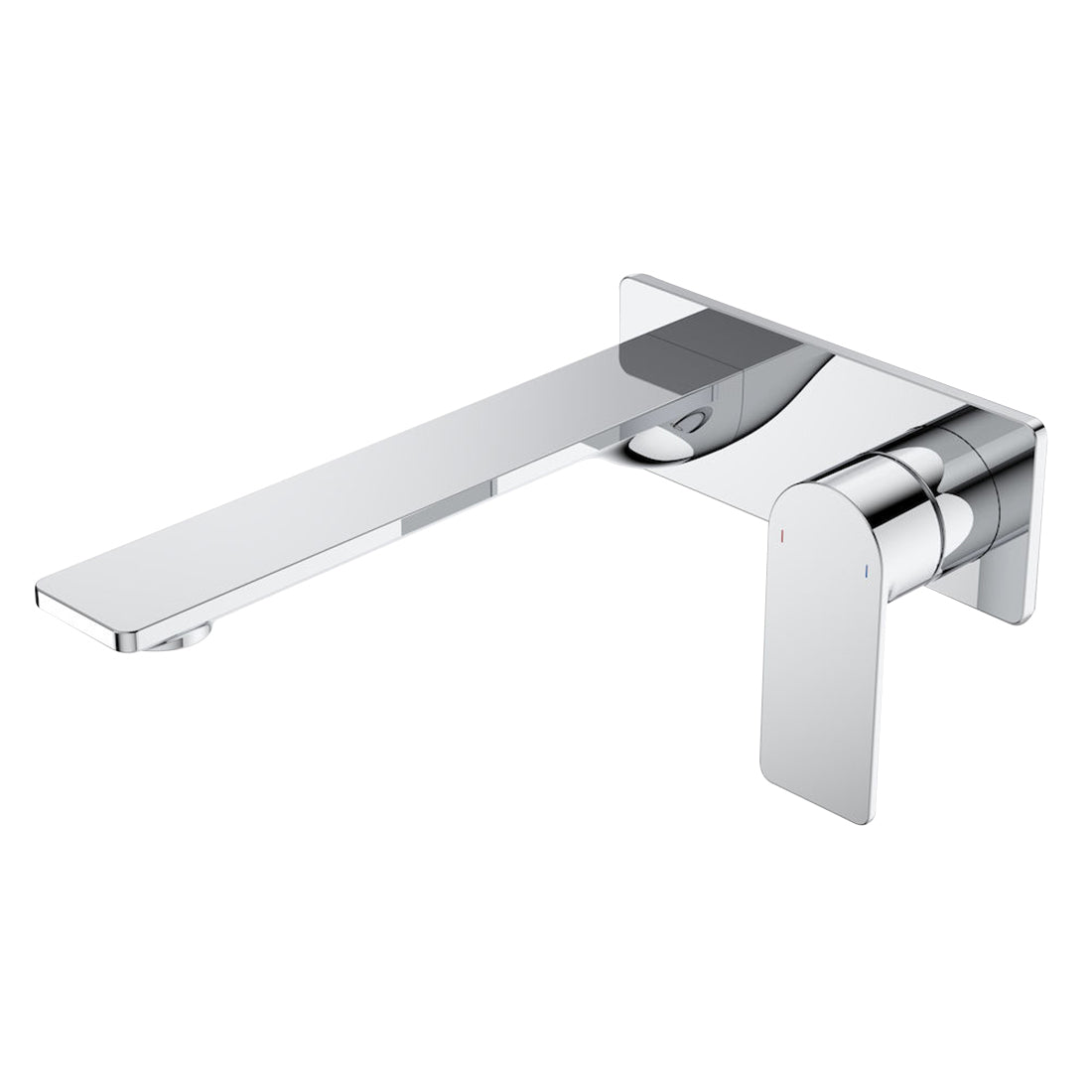 Caroma Urbane II 220mm Wall Basin/Bath Mixer - Rectangular Cover Plate ...