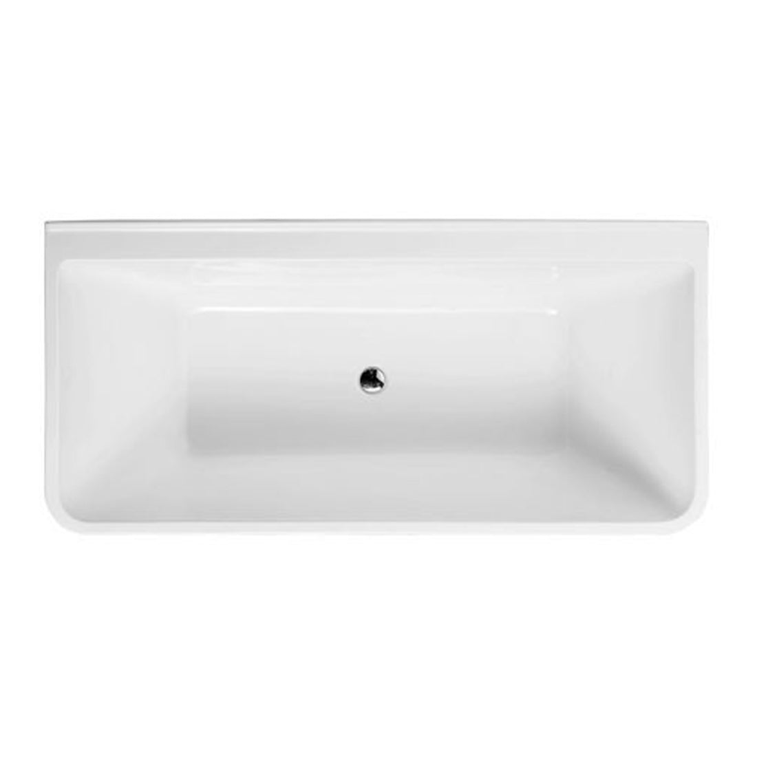 Decina Aria 1500 White Back To Wall Freestanding Bath – Cook & Bathe