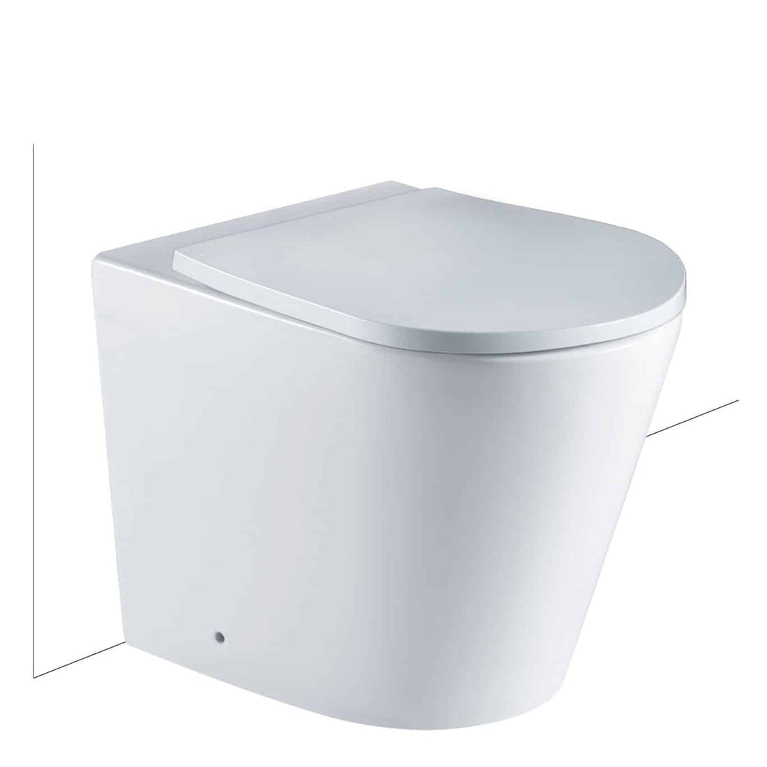 Seima Modia Floor Mount Toilet Pan With Slim Seat | Cook & Bathe