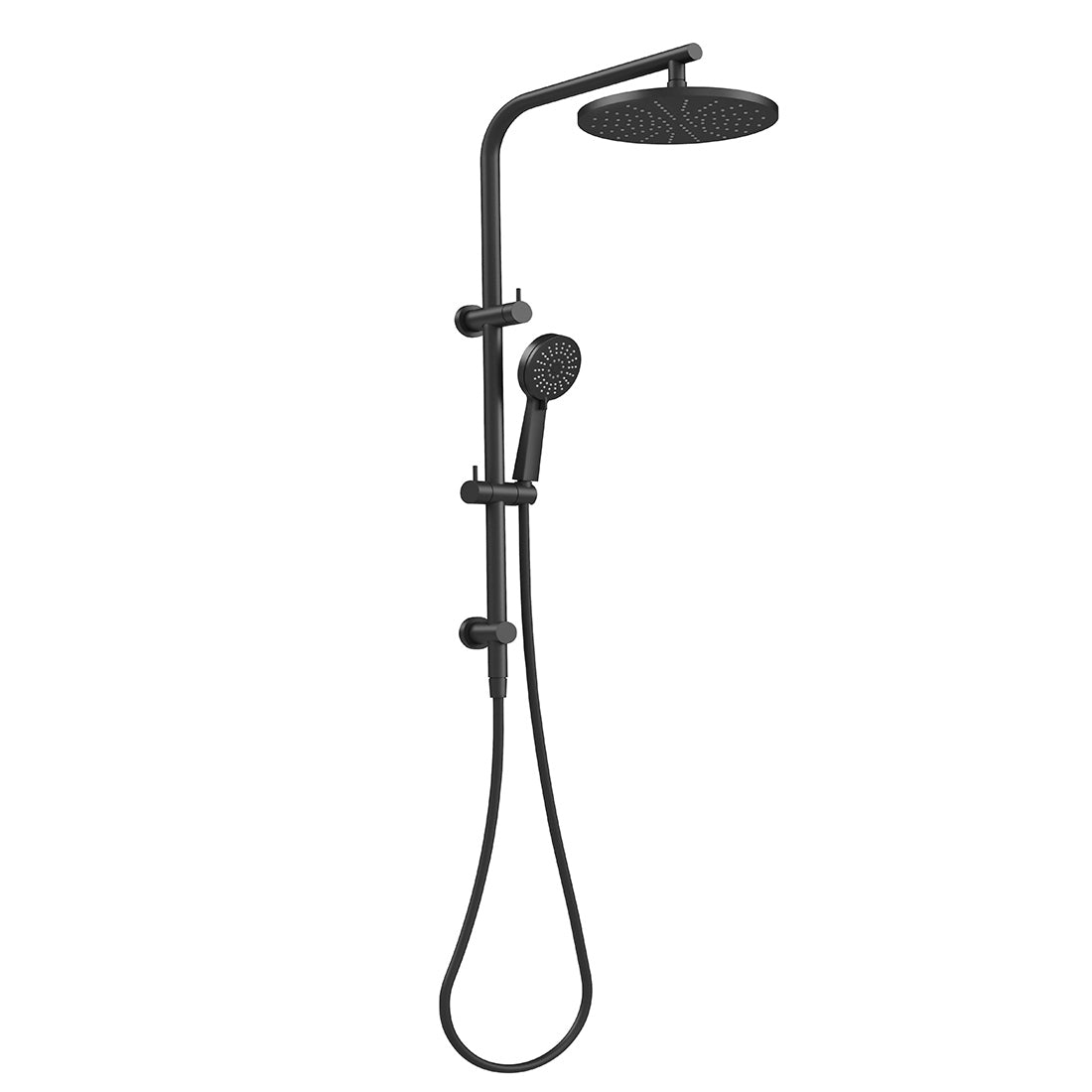 Phoenix Vivid Slimline Twin Shower Matte Black | Cook & Bathe